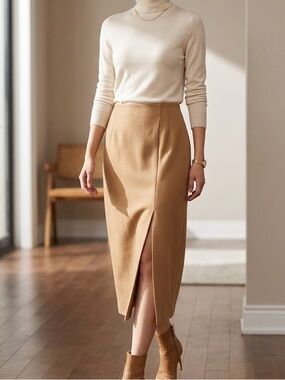 Jax Wool Maxi skirt